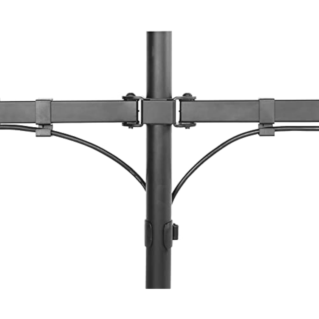 Newstar FPMA-D550DBLACK Full Motion Dual Monitor Desk Mount - Height Adjustable, Black