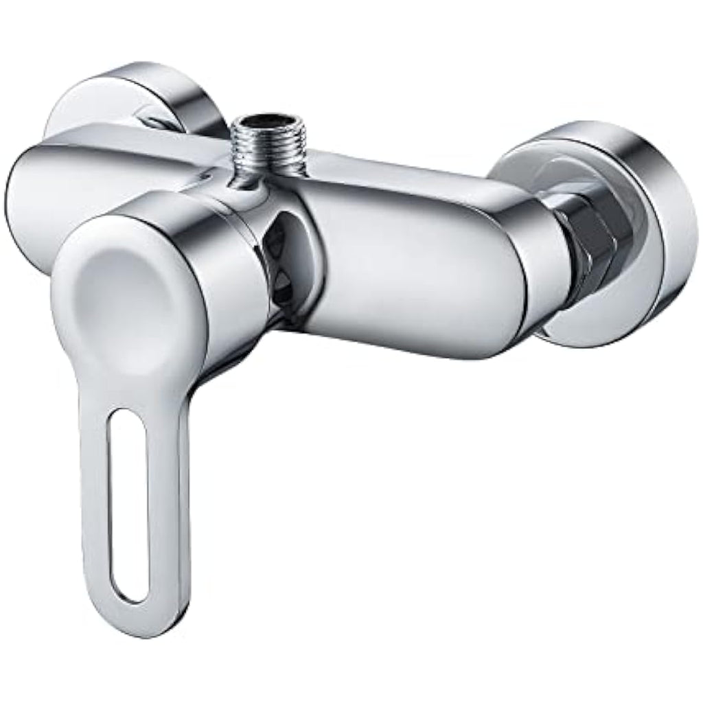 Chrome Shower Mixer Tap | Wall Mounted Brass Valve