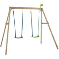 TP Toys Forest Double Wooden Swing Frame – Outdoor Kids Garden Set