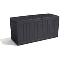 Keter Marvel+ 270L Outdoor Garden Storage Box – Graphite Wood Effect