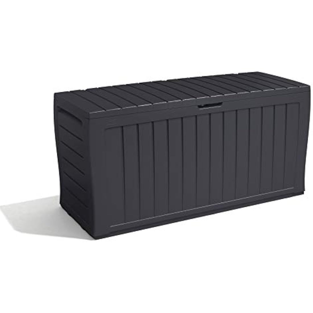 Keter Marvel+ 270L Outdoor Garden Storage Box – Graphite Wood Effect