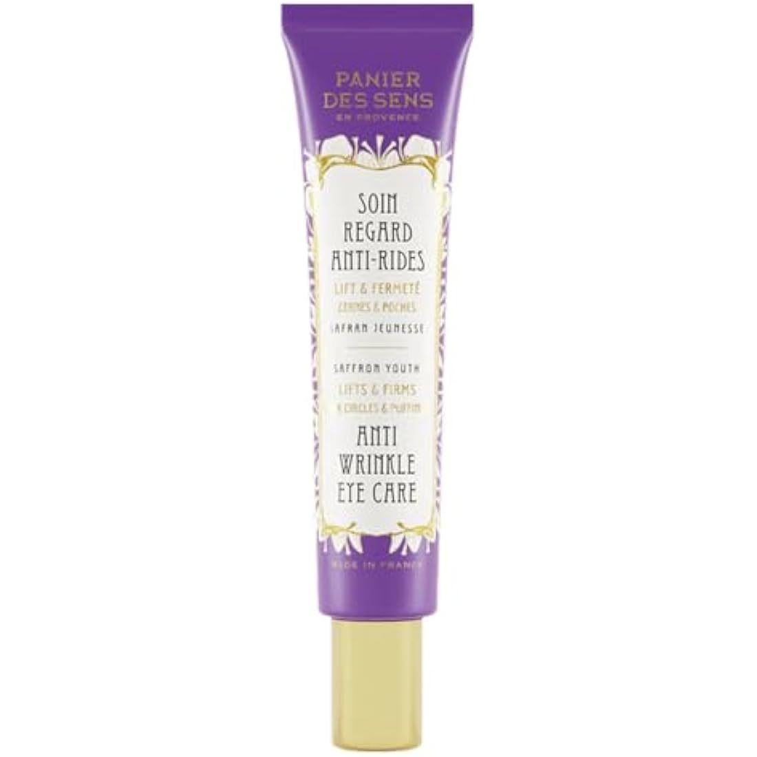 Panier des Sens Anti-Aging Eye Cream with Hyaluronic Acid & Saffron