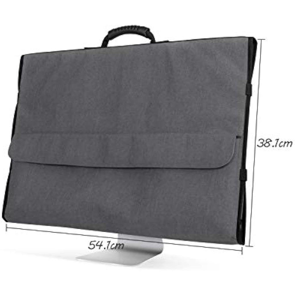 CURMIO iMac Travel Carrying Bag & Monitor Dust Cover for 21.5-24" - Grey
