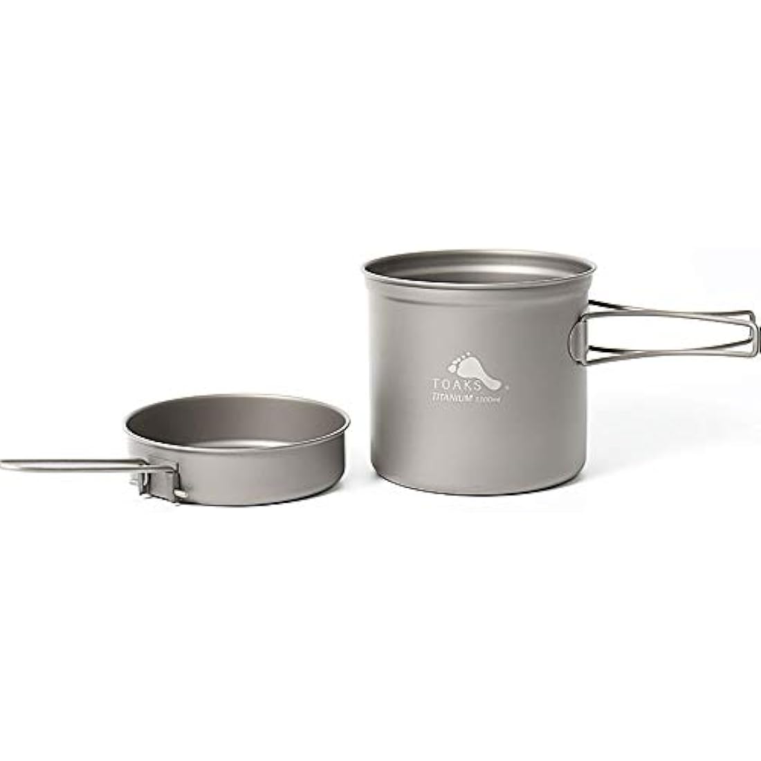 Toaks Titanium Outdoor Camping Pan and Pot Set - 1100ml Ultralight