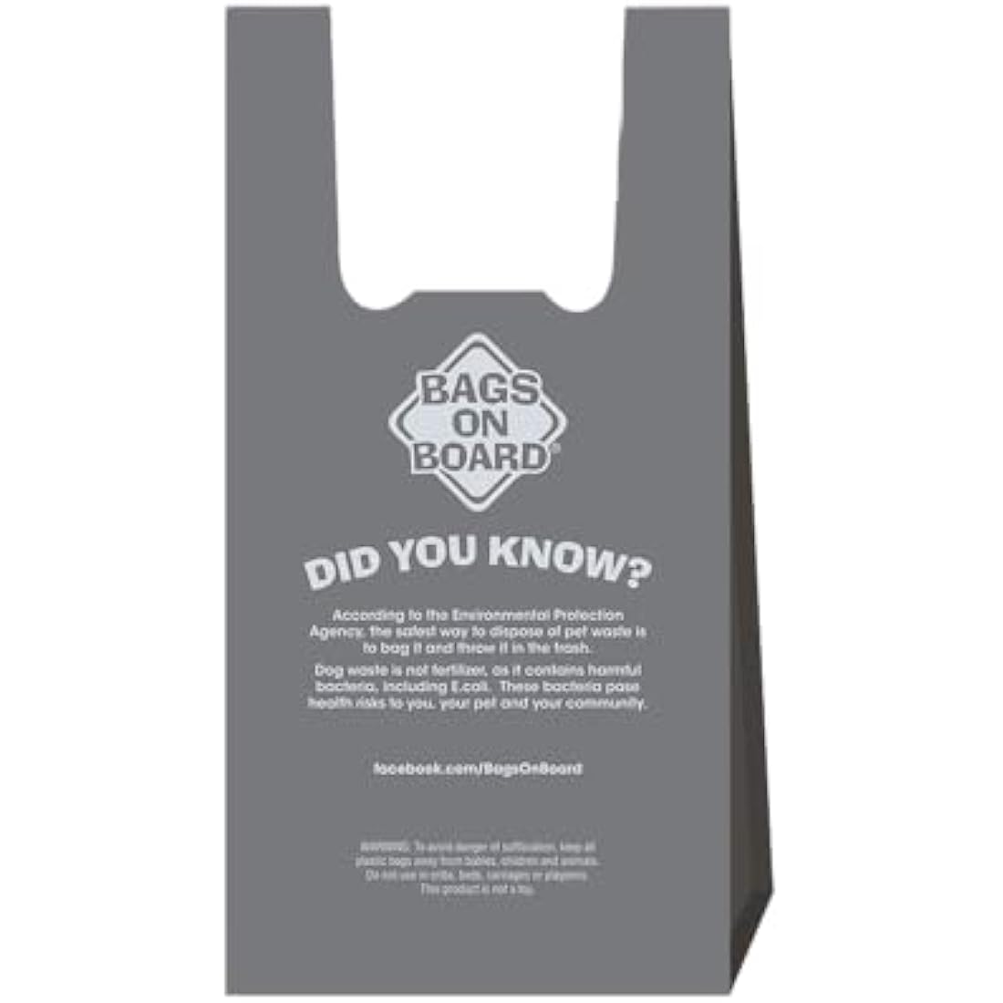 Bags on Board Hand Armour Extra Thick Dog Poo Bags with Handles, 100ct