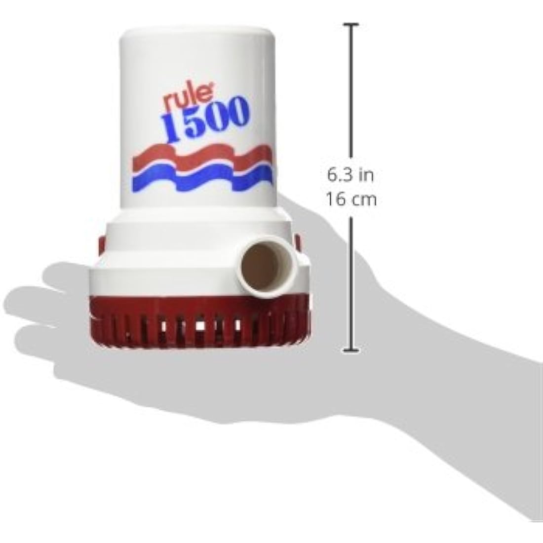 Rule 1500 GPH Non-Automatic Bilge Pump - 12V Marine Water Pump