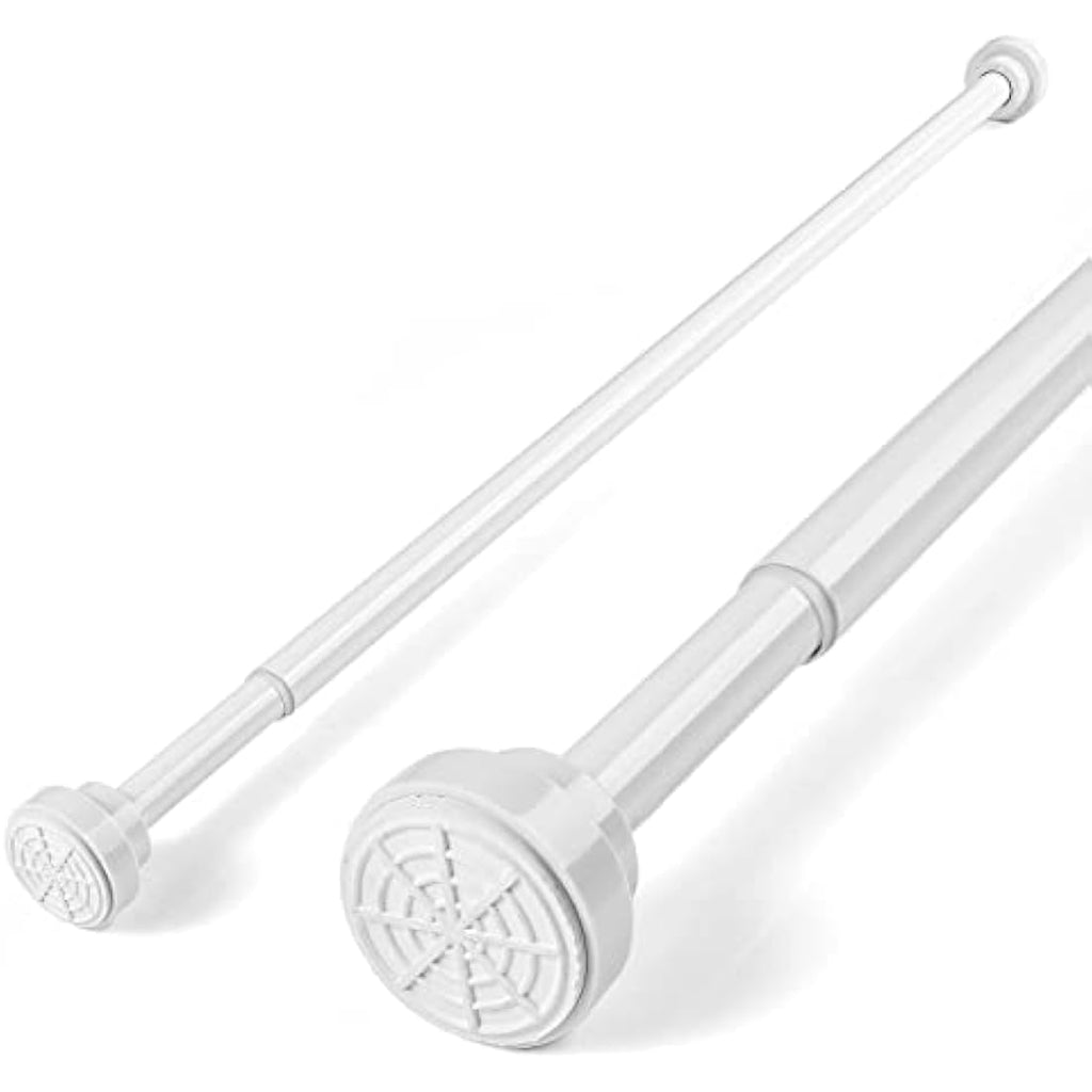 Stainless Steel Tension Shower Curtain Pole, 83-130cm, White