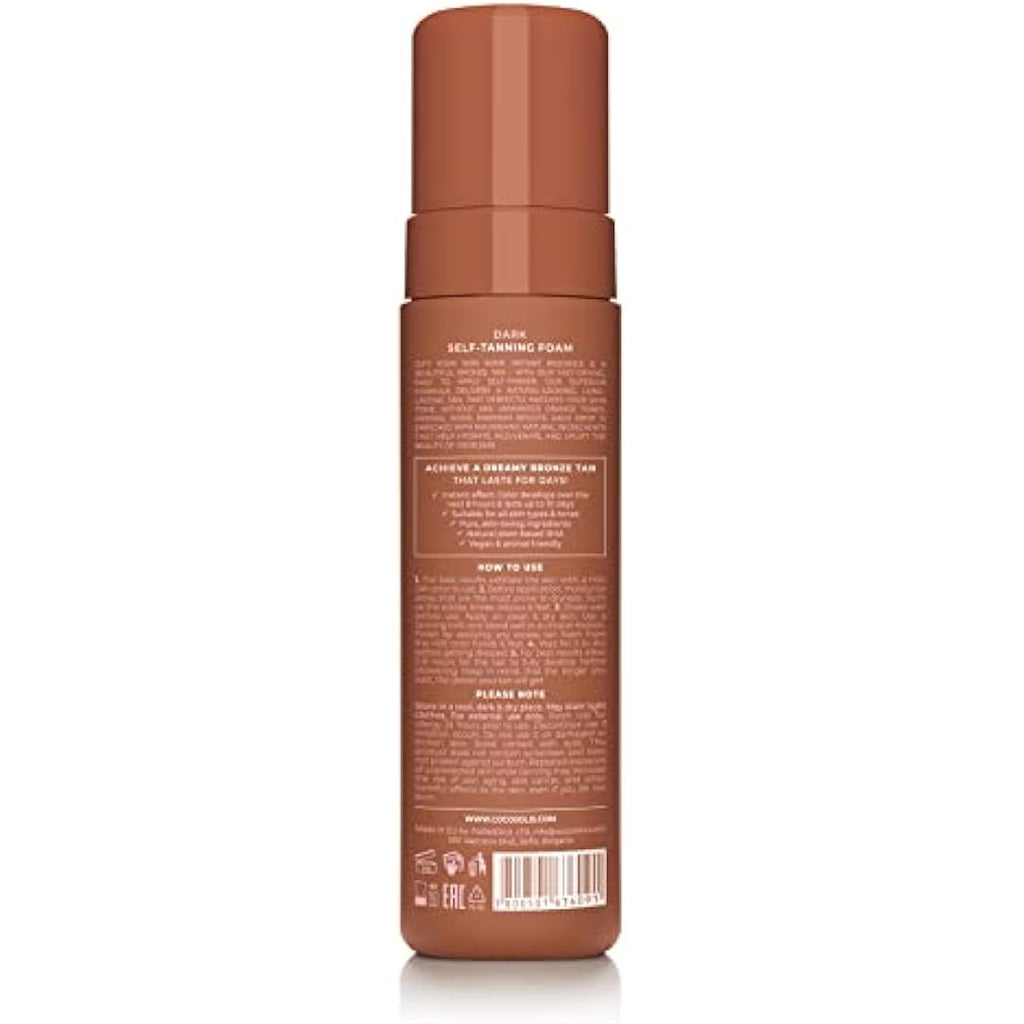 COCOSOLIS SOLIS Dark Self-Tanning Mousse | Natural Vegan DHA (200 ml)