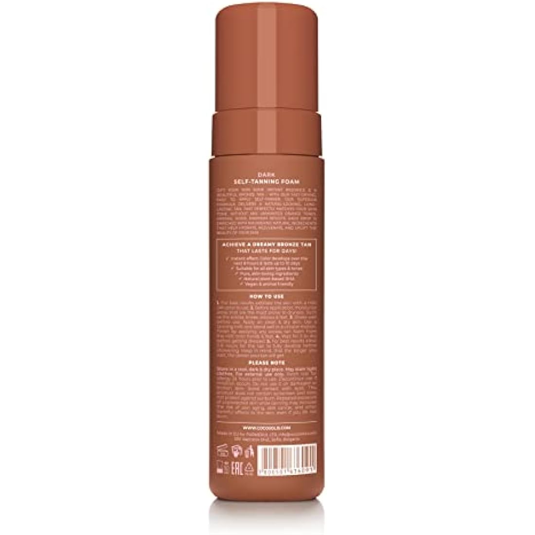 COCOSOLIS SOLIS Dark Self-Tanning Mousse | Natural Vegan DHA (200 ml)