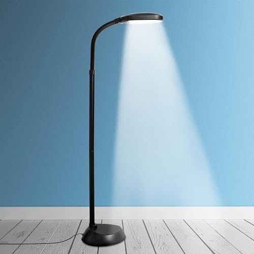 Kenley Daylight LED Floor Lamp – 12W Adjustable Reading Light for Crafts