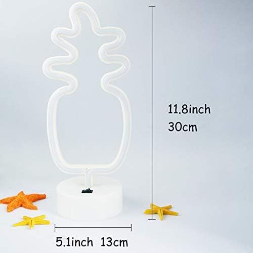 LED Pineapple Neon Sign Night Light – USB or Battery Powered