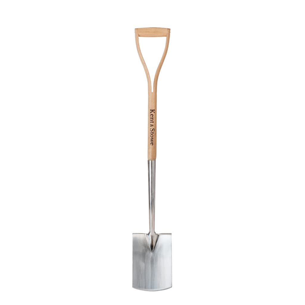 Kent & Stowe Garden Life Stainless Steel Digging Spade – Ash Wood Handle