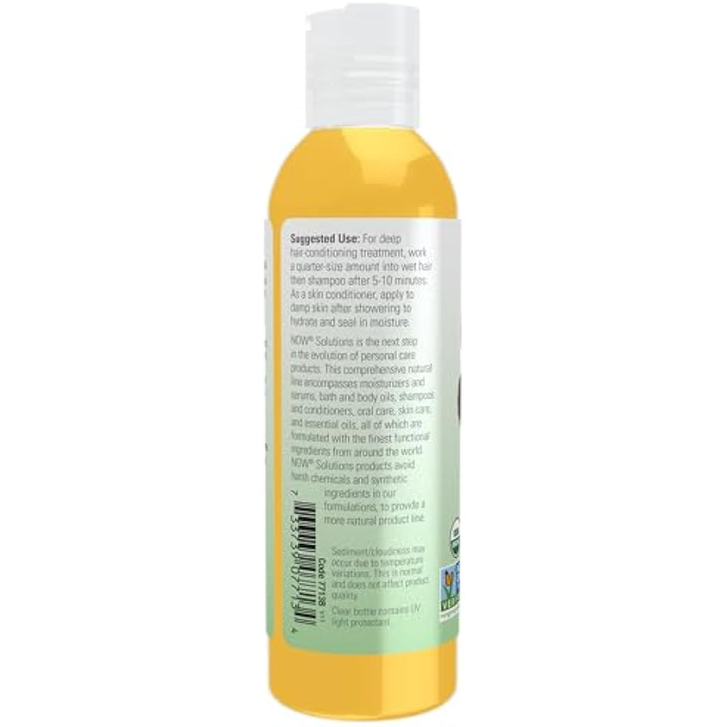NOW Solutions Organic Jojoba Oil - 100% Pure Moisturizer for Skin & Hair