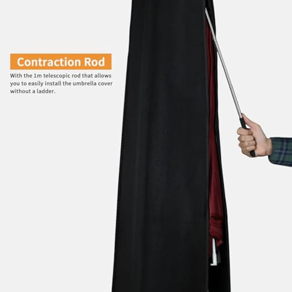 Dokon Double Parasol Cover | Waterproof Oxford Fabric with Rod, 4.6m