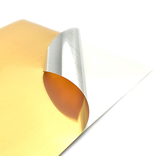 Evergreen Goods Brushed Gold Printable Vinyl - 50 A4 Waterproof Sticker Sheets