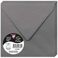 Clairefontaine Pollen Dark Grey Square Envelopes – 140mm, 20 Pack