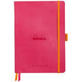 Rhodia Goalbook A5 Soft Notebook - Raspberry Faux Leather Grid Journal
