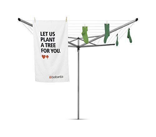 Brabantia Essential 40m Rotary Washing Line | 4-Arm Outdoor Dryer