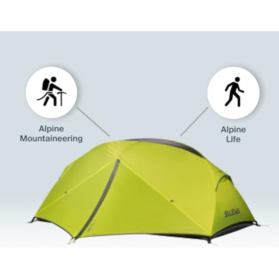 Salewa Denali II Two-Person Backpacking Tent – Self-Supporting Design