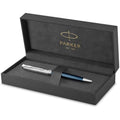Parker Sonnet Ballpoint Pen – Blue Satin Finish with Chrome Trim