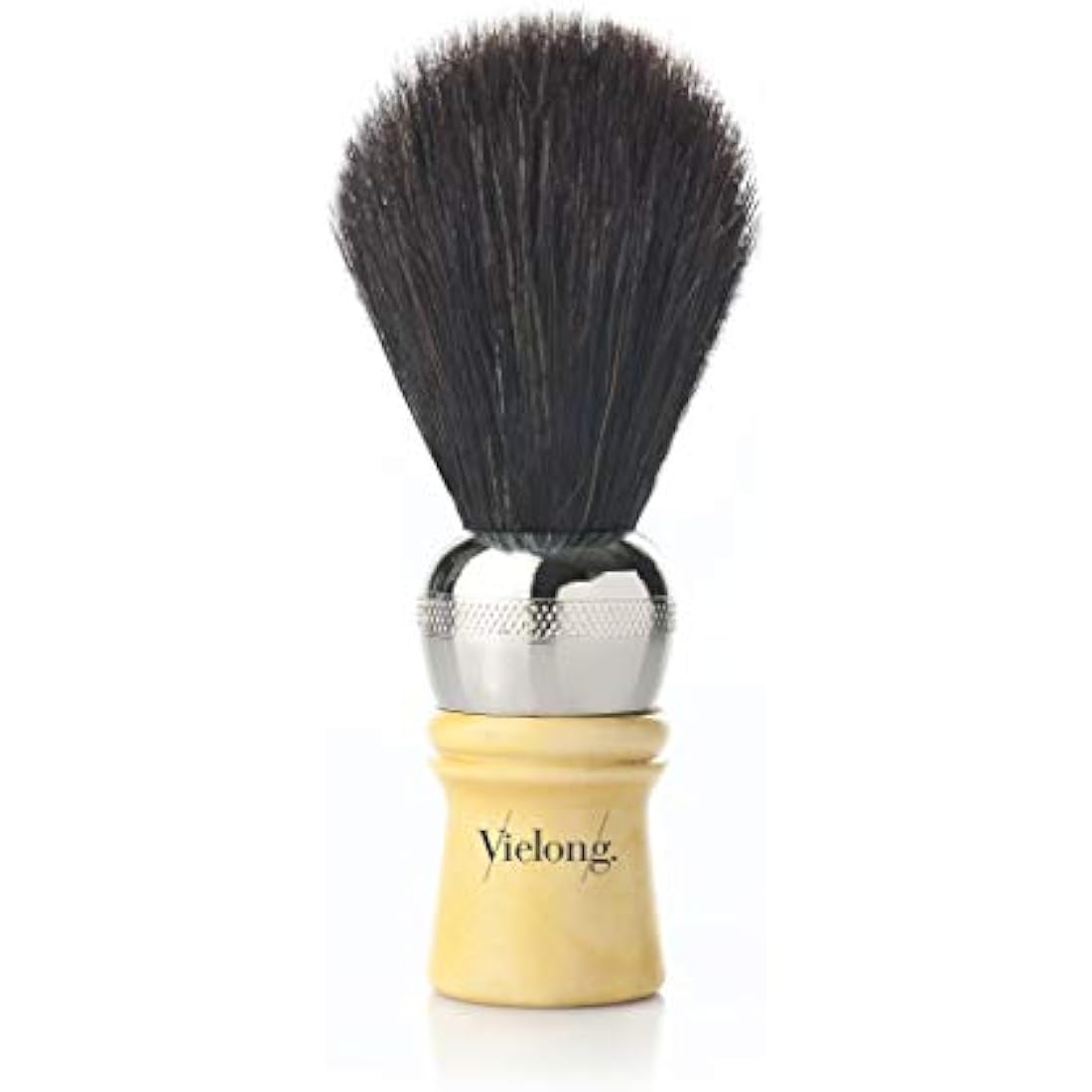 Vielong Black Horse Hair Shaving Brush – Traditional Grooming Tool