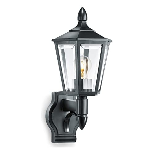 Steinel L 15 Outdoor Wall Light – Classic Black Lantern, E27, IP44