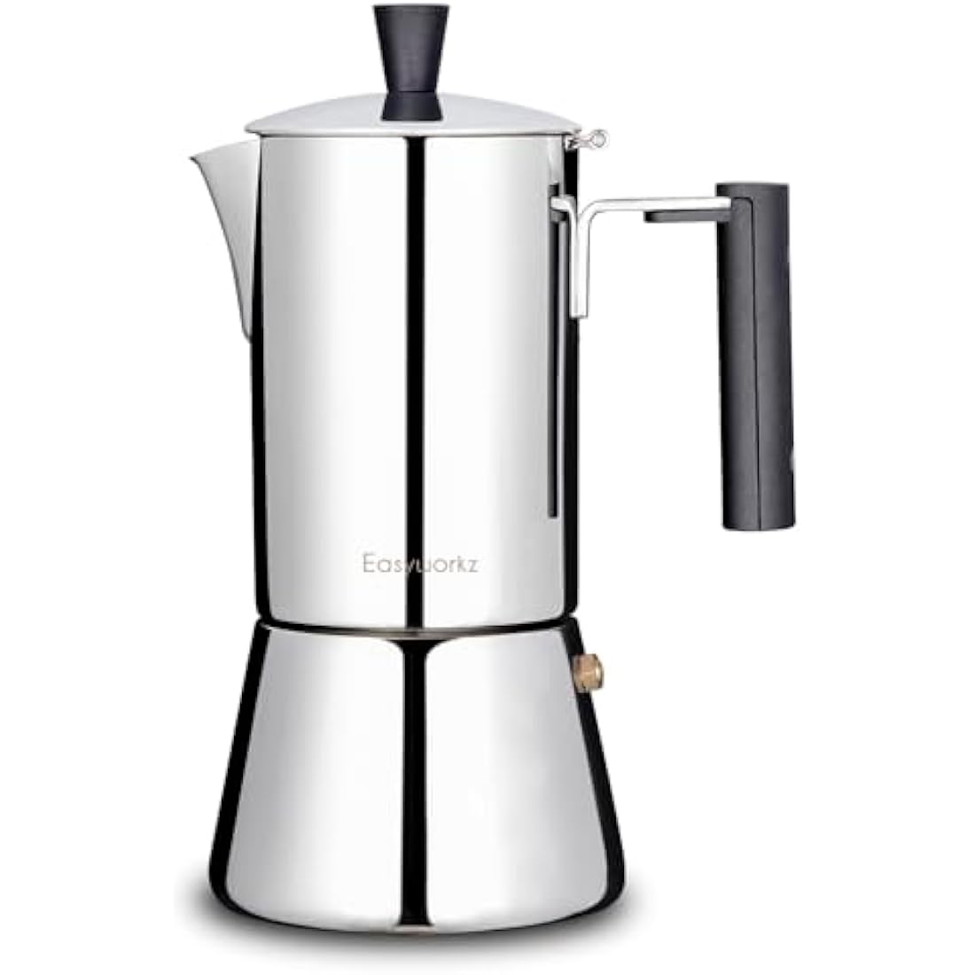 Easyworkz 6-Cup Stainless Steel Stovetop Espresso Maker | Induction Moka Pot