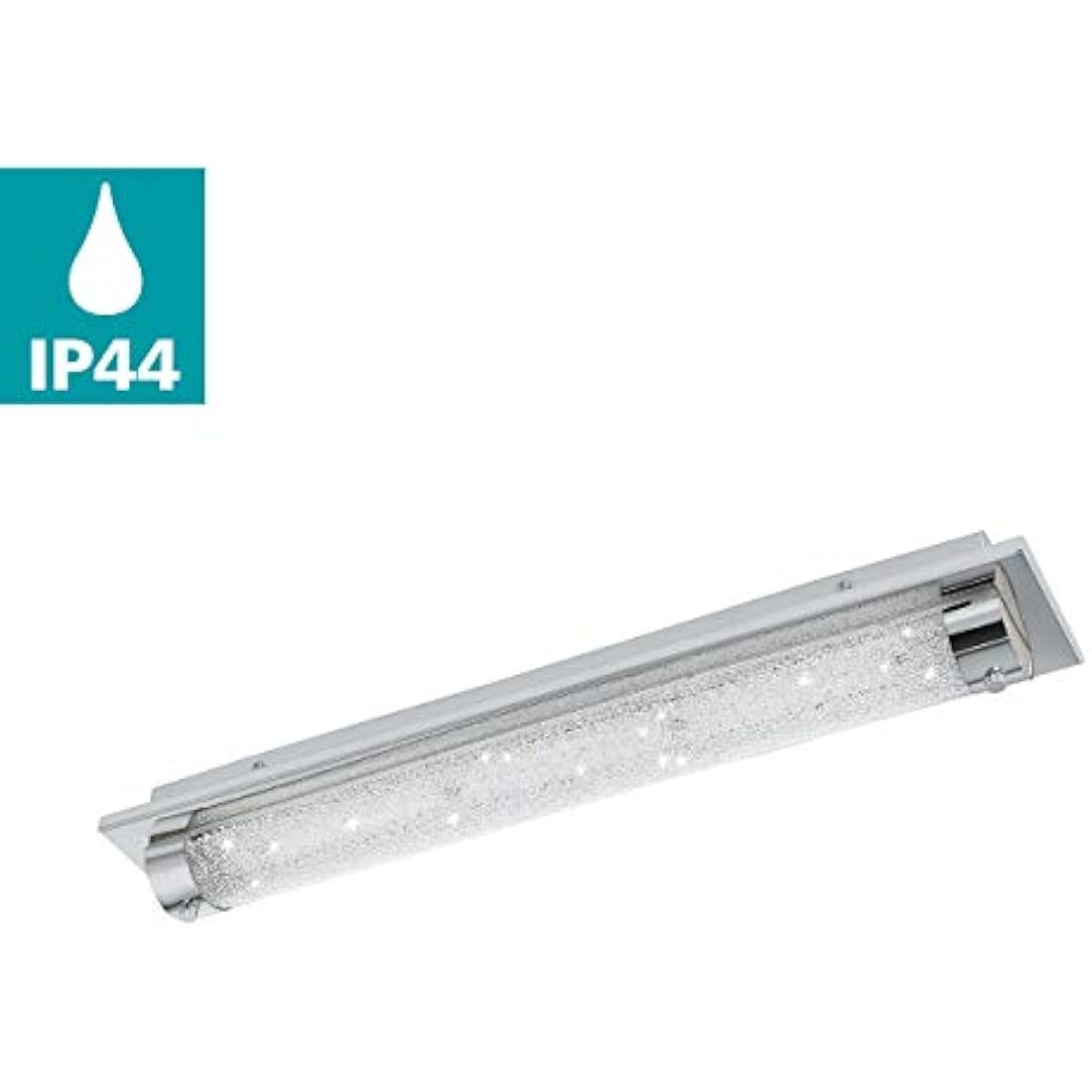 Eglo TOLORICO LED Bathroom Wall & Ceiling Light - Chrome & Crystal