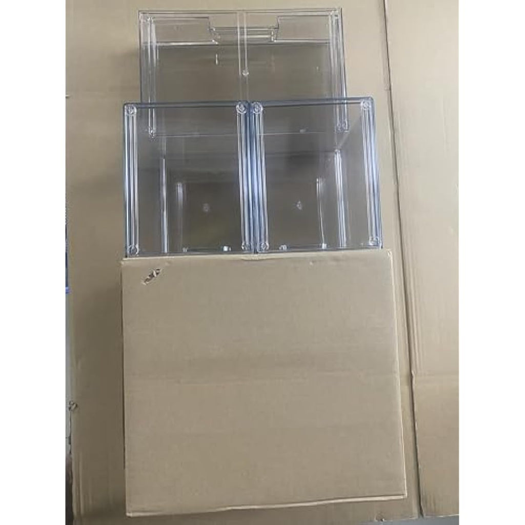 Stackable Clear Plastic Makeup Storage Drawers – 3 Pack