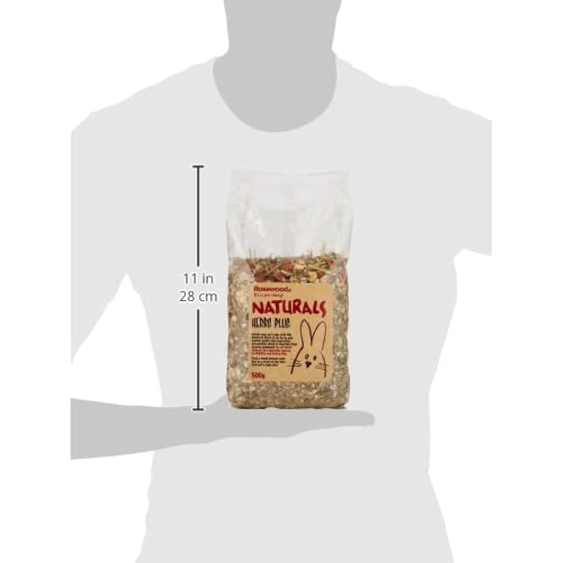 Rosewood Naturals Herbs Plus – 500g Natural Small Animal Treat Mix