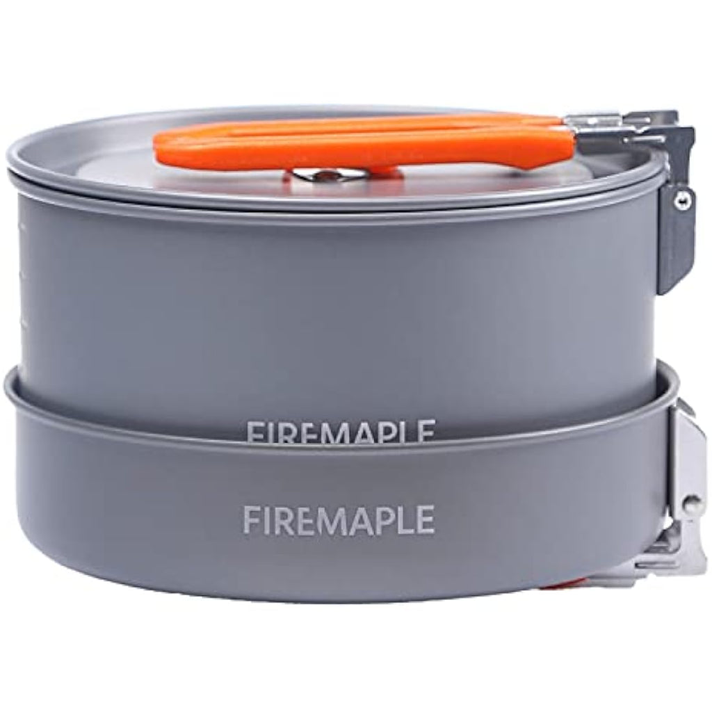 Fire-Maple Feast 2 Camping Cookware Set | 9pc Aluminum Pot & Kettle