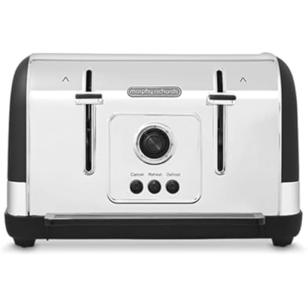 Morphy Richards Venture 4 Slice Toaster – Black with Defrost & High Lift