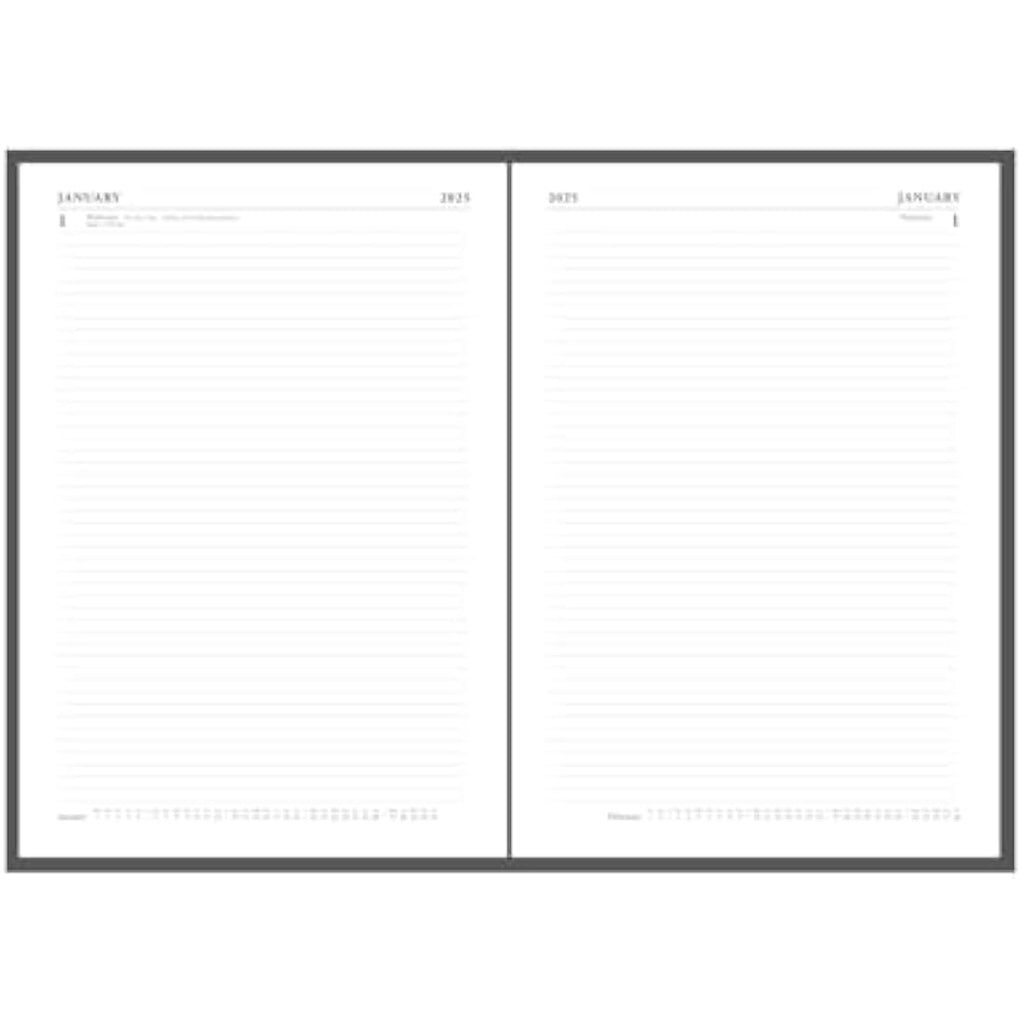 Collins 2025 A4 Business Diary | Two Pages to a Day Leathergrain Planner