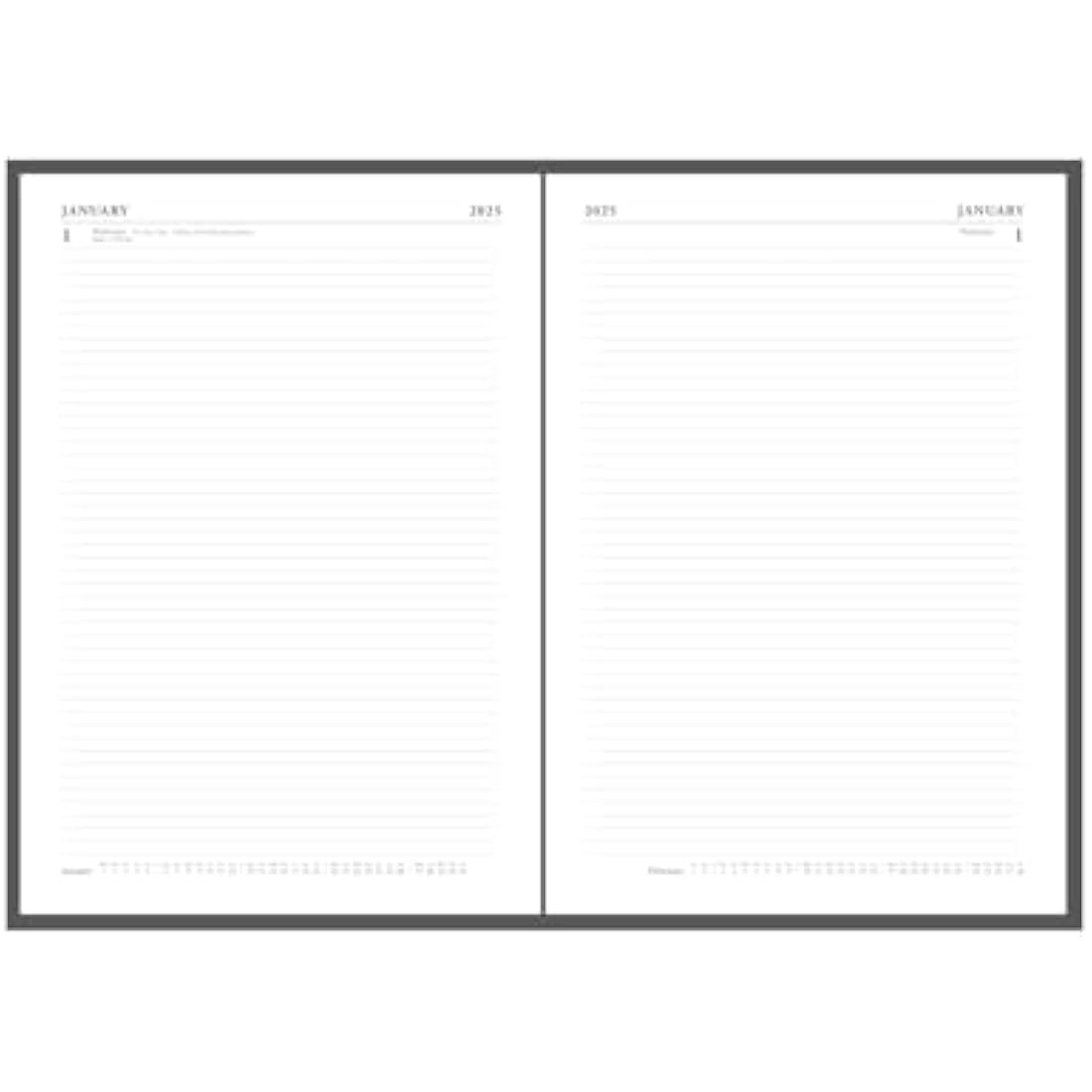 Collins 2025 A4 Business Diary | Two Pages to a Day Leathergrain Planner