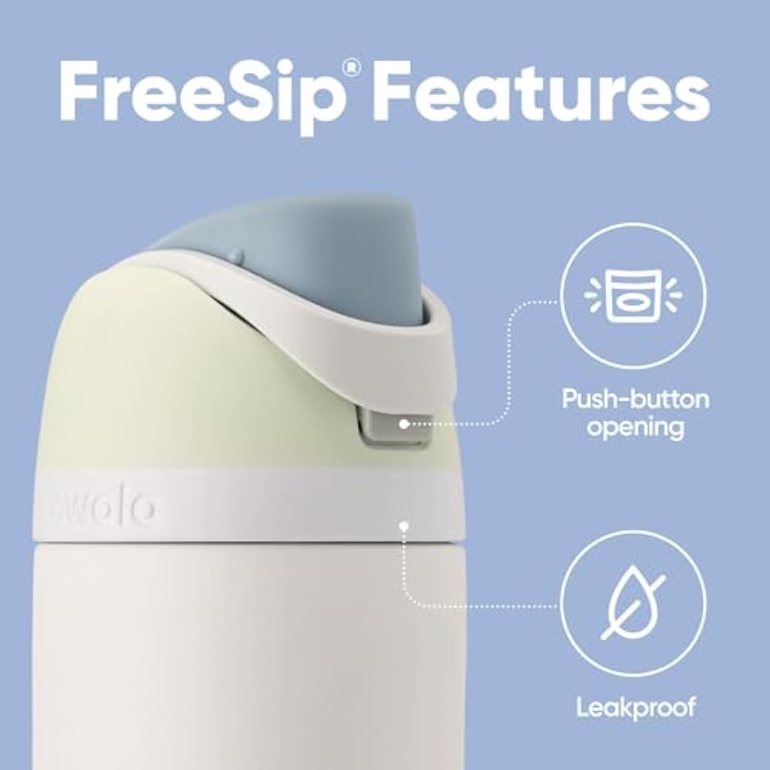 Owala FreeSip 710ml Insulated Stainless Steel Water Bottle – Iced Breeze
