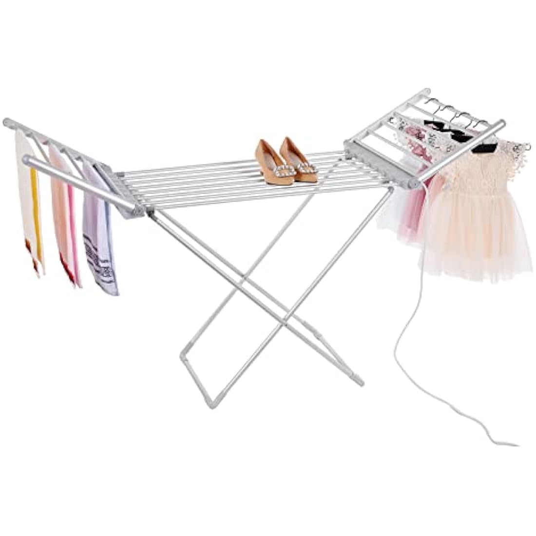 Rainberg Electric Heated Folding Clothes Dryer – 230W 18 Rail Airer