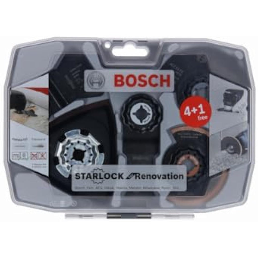 Bosch Professional 5-Piece Starlock Multitool Set for Wood & Metal
