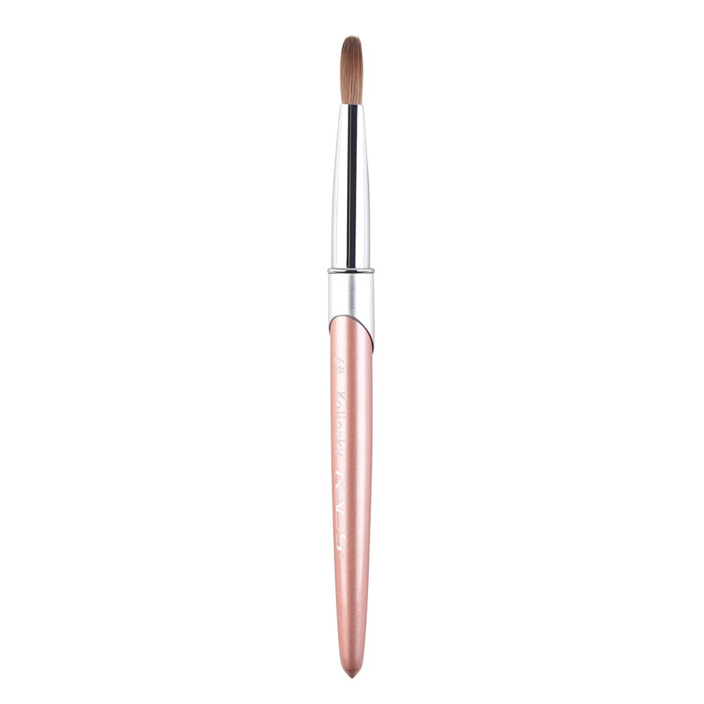KADS 100% Kolinsky Sable Acrylic Nail Brush | Round Crimped Manicure Tool 6#