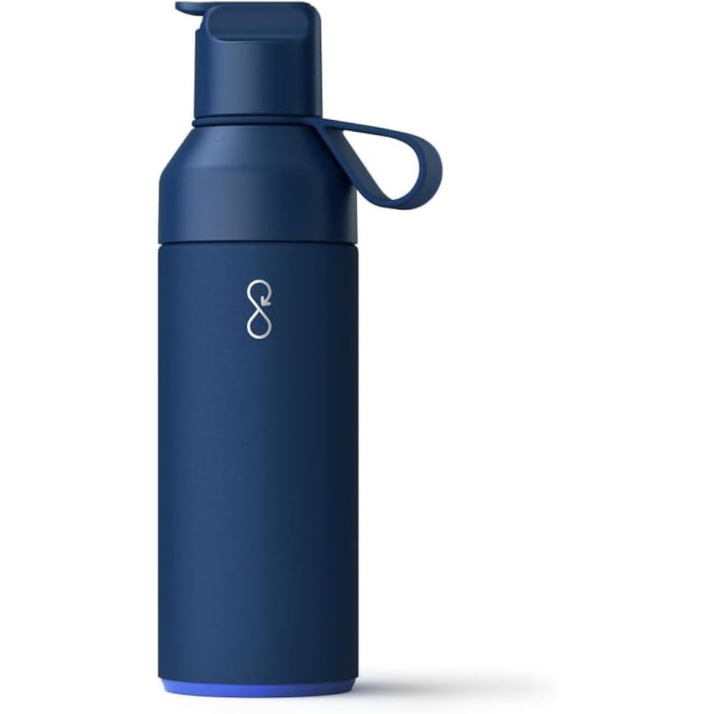 Ocean Bottle Go – 500ml Recycled Stainless Steel Water Bottle, Sea Blue