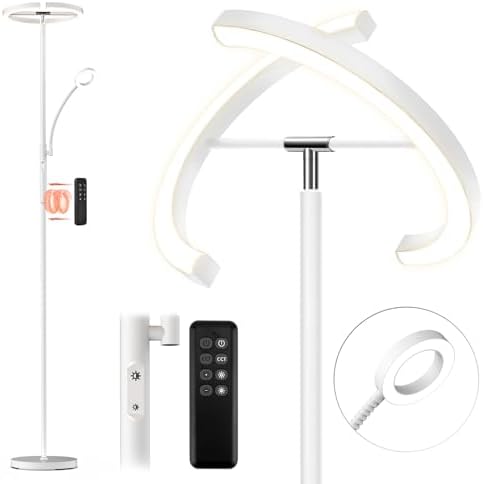 FIMEI LED Floor Lamp – 29W Dimmable Standing Light with Remote Control
