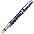 Xezo Urbanite Fountain Pen – Medium Nib, Retro Blue & Black Acrylic