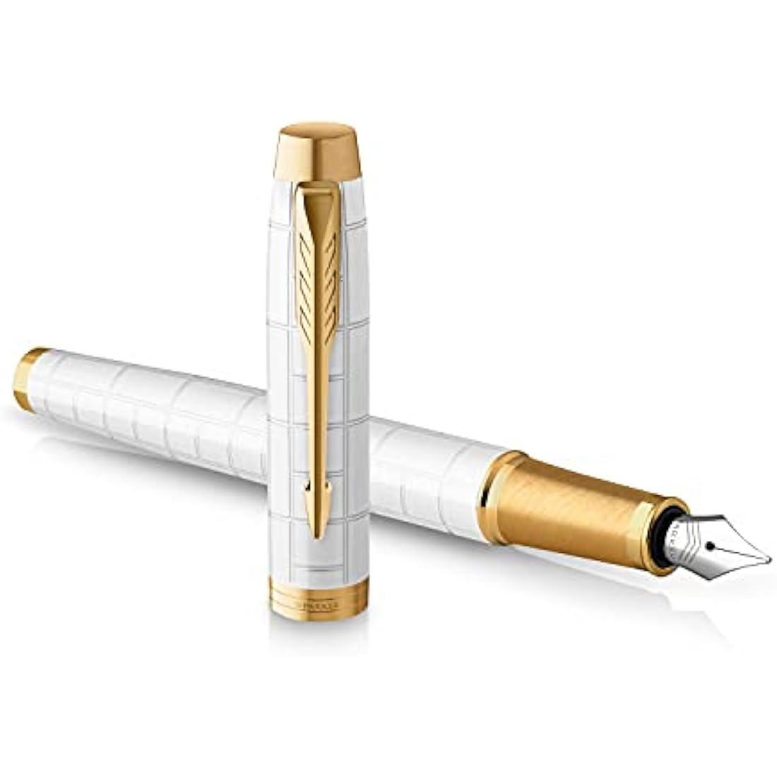 Parker IM Fountain Pen – Pearl Lacquer with Gold Trim, Fine Point