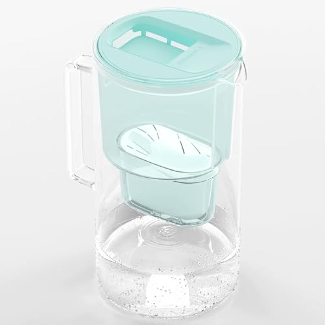 Wessper Glass Water Filter Jug | 3L Borosilicate Pitcher | Mint