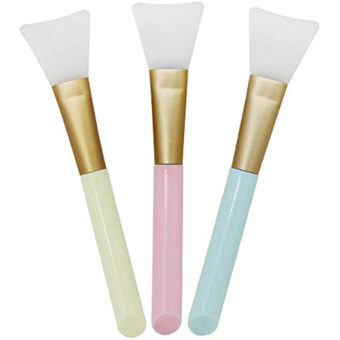 Jolof Store 3-Pack Silicone Face Mask Brushes | Soft Skincare Applicators