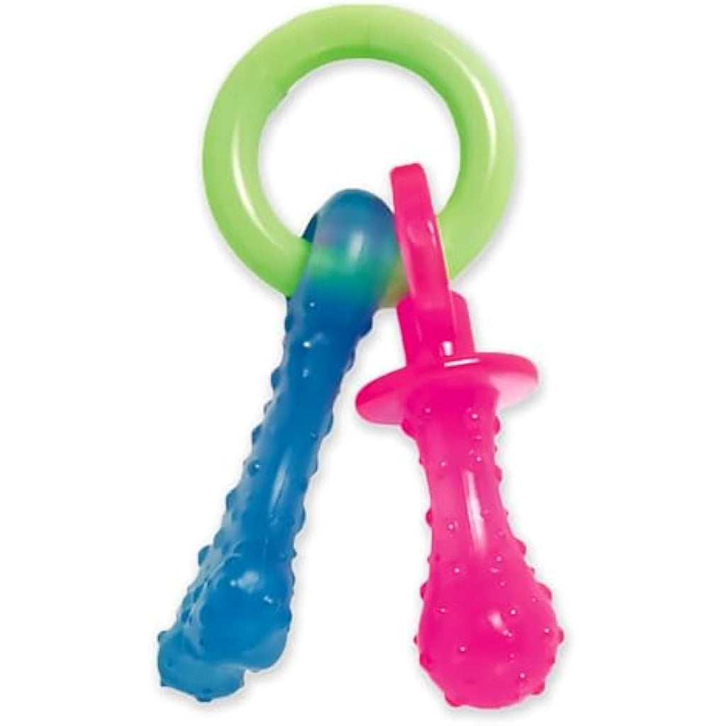 Nylabone Puppy Teething Chew Toy Pacifier | Bacon Flavor | Extra Small