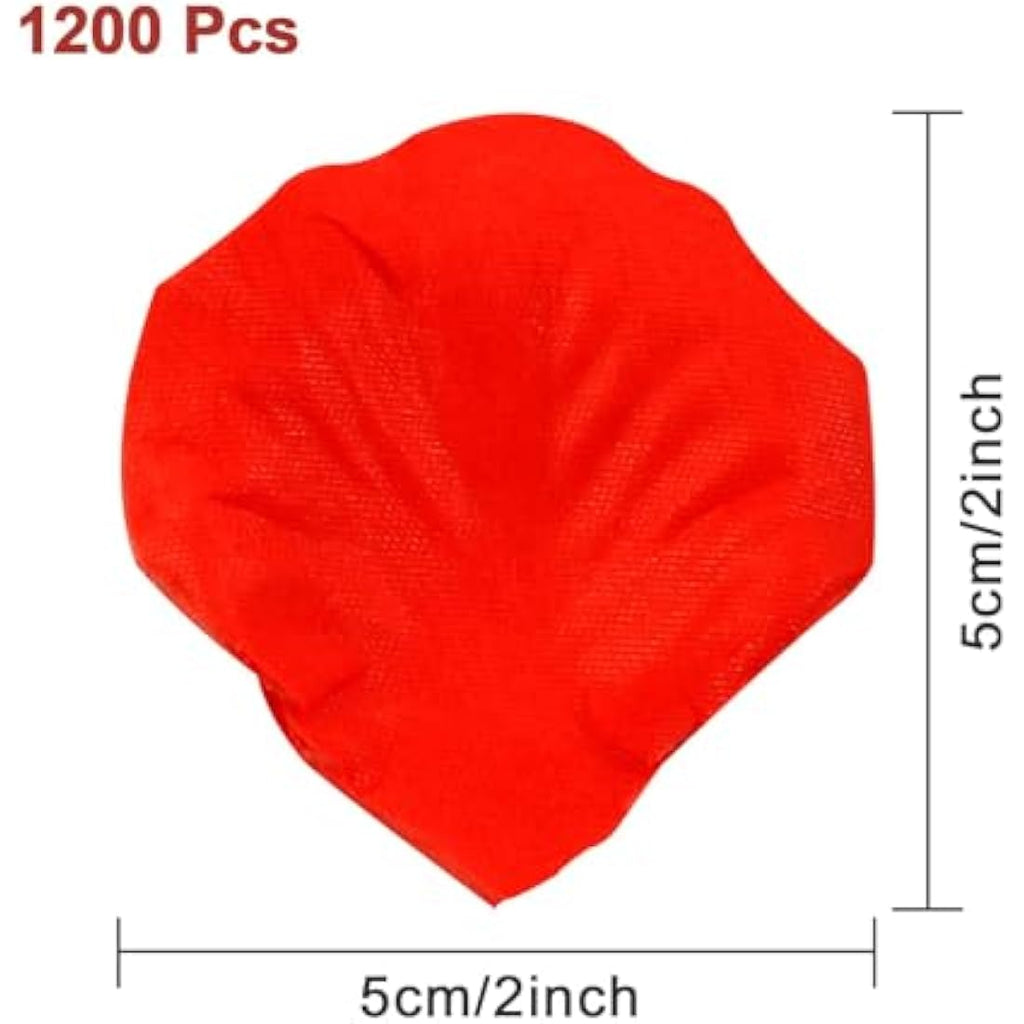 Redamancy 1200pcs Red Artificial Silk Rose Petals for Wedding Decor