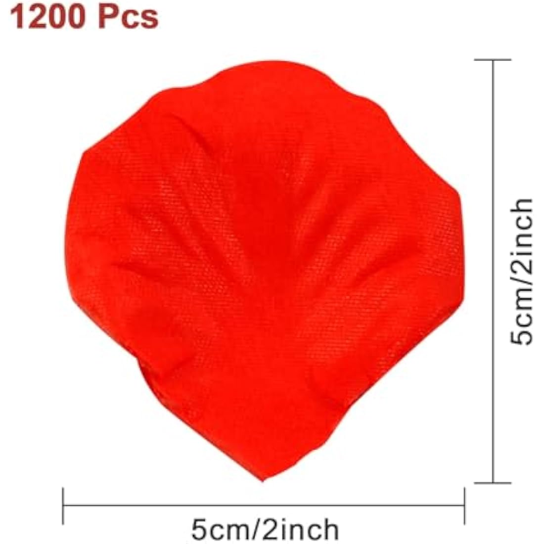 Redamancy 1200pcs Red Artificial Silk Rose Petals for Wedding Decor