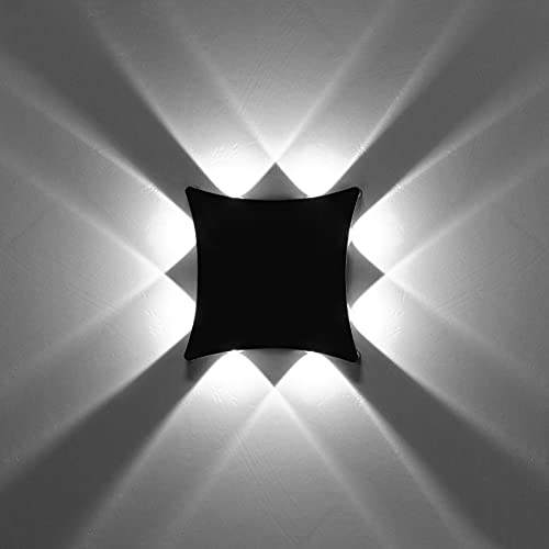 KAWELL 8W Modern LED Wall Light - IP65 Waterproof Aluminum Outdoor Sconce