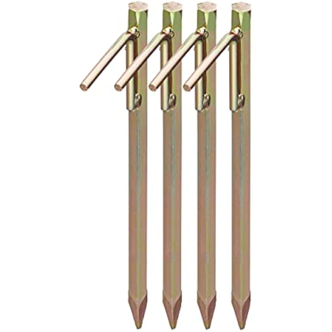 Relaxdays Heavy Duty Tent Stakes – 4 Pack Galvanized Steel for Rocky Ground