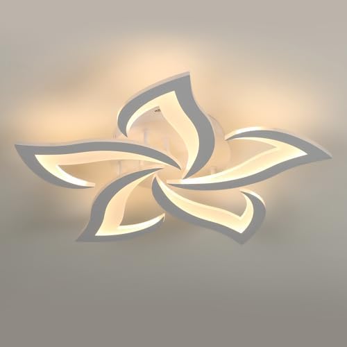 Comely Modern Petal LED Ceiling Light – 60W 3000K Warm Lotus Lamp